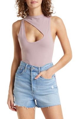 Free People Keep It Going Cutout Sleeveless Bodysuit in Coral Mist