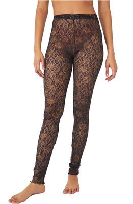 Free People Layered in Lace Leggings in Black