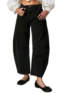 Free People Lucky You Barrel Leg Jeans in Soundwave