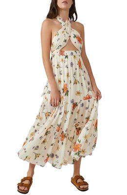 Free People Luna Convertible Maxi Dress in Ivory Combo
