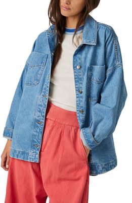 Free People Madison City Twill Jacket in Solar Wash at Nordstrom, Size X-Small