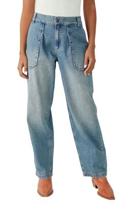Free People Maeve Oversize Low Slung Rigid Jeans in Stardust