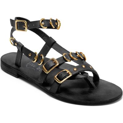 Free People Midas Touch Ankle Strap Sandal in Black at Nordstrom, Size 6