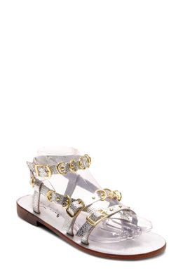 Free People Midas Touch Ankle Strap Sandal in Silver