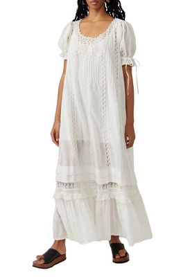 Free People Mirabelle Lace Maxi Dress in Snow White
