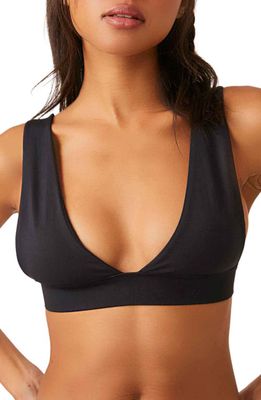 Free People No-Show Plunge Bralette in Black