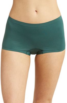 Free People No Show Seamless Boy Shorts in Evergreen