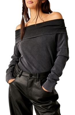 Free People Not the Same Off the Shoulder Top in Black
