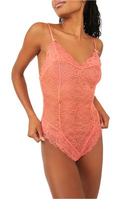 Free People One Touch Lace Teddy in Watermelon