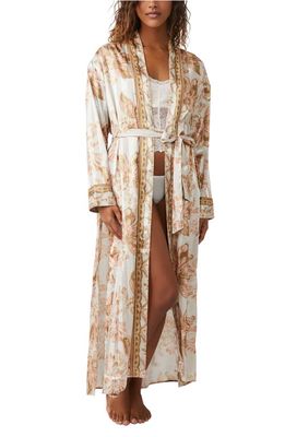 Free People Pajama Party Robe in Tea Combo