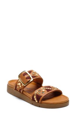 Free People Revelry Studded Slide Sandal in Vachetta
