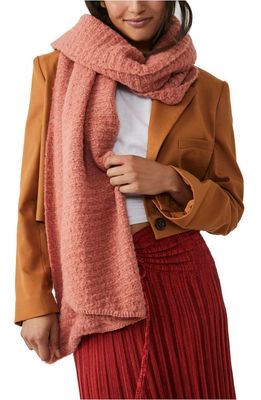 Free People Ripple Recycled Blend Blanket Scarf in Terracotta