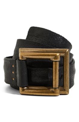 Free People Rowan Leather Belt in Black