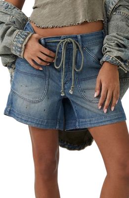 Free People Second Chances Pull-On Shorts in Electric