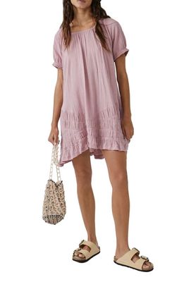 Free People So Scenic Convertible A-Line Minidress in Mauve Zephyr