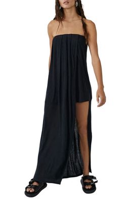 Free People Summer Fling Maxi Jumpsuit in Washed Black