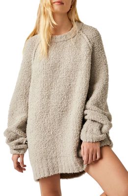 Free People Teddy Sweater Tunic in Silver Clouds