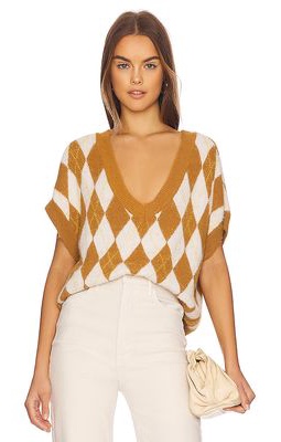 Free People Through The Motions Vest in Brown