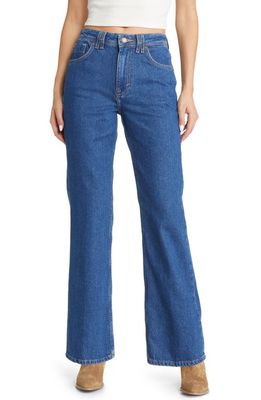 Free People We the Free Ava High Waist Nonstretch Denim Bootcut Jeans in Timeless Blue