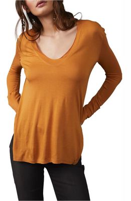 Free People We the Free Fresh & Clean Long Sleeve Top in Golden Nugget