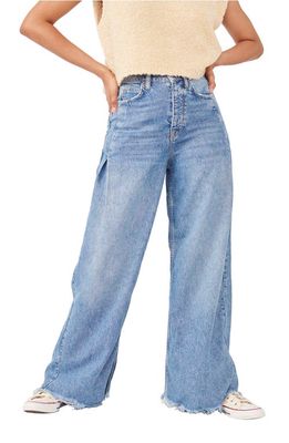 Free People We the Free Old West Slouchy Wide Leg Jeans in Canyon Blue