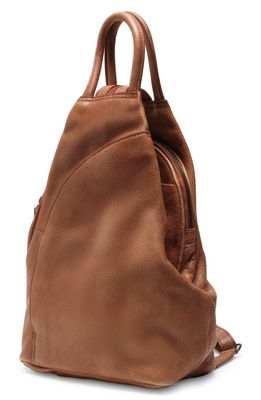 Free People We the Free Soho Convertible Leather Backpack in Distressed Brown