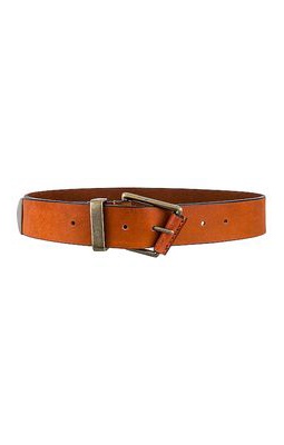 Free People WTF Getty Leather Belt in Brown