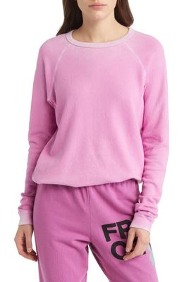 FREECITY Lucky Rabbits Cotton Sweatshirt in Pink Rabbit