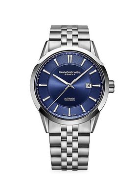 Freelancer Date Stainless Steel Automatic Bracelet Watch