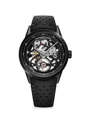 Freelancer Skeleton Rubber-Strap Watch