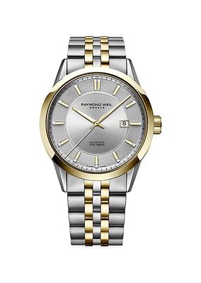 Freelancer Two-Tone Gold & Stainless Steel Automatic Bracelet Watch