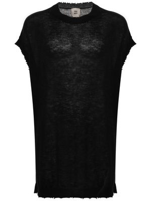Frei-Mut Kyaring distressed cashmere T-shirt - Black
