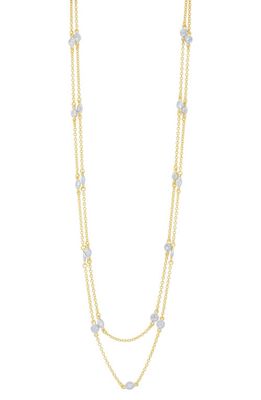 FREIDA ROTHMAN Bright Sky Station Layer Necklace in Gold And Silver