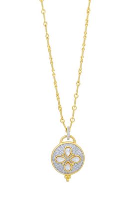 FREIDA ROTHMAN Brooklyn in Bloom Pendant Necklace in Gold And Silver