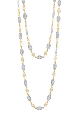 FREIDA ROTHMAN Brooklyn In Bloom Wrap Necklace in Gold And Silver