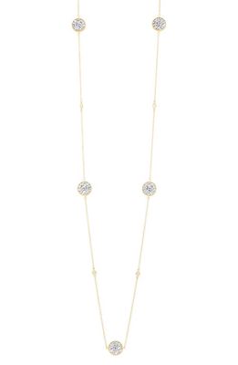 FREIDA ROTHMAN Shining Hope Crystal Station Necklace in Gold And Silver