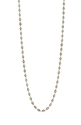 FREIDA ROTHMAN Signature Radiance Wrap Necklace in Black/Gold