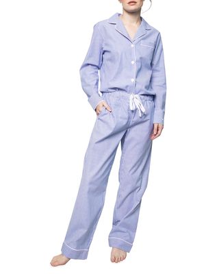 French Blue Seersucker Pajama Set