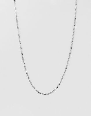 French Connection 3mm curb chain necklace in silver