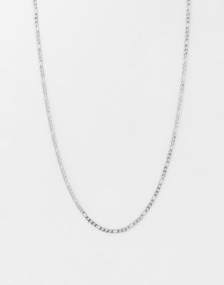 French Connection 3mm fiargo chain necklace In silver