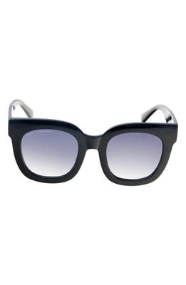 French Connection 51mm Gradient Square Sunglasses in Black