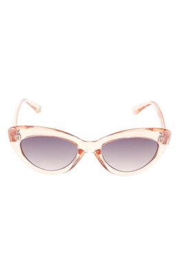 French Connection 52mm Gradient Cat Eye Sunglasses in Pink Trans