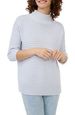 French Connection Babysoft Mock Neck Rib Sweater in Lilac Chill