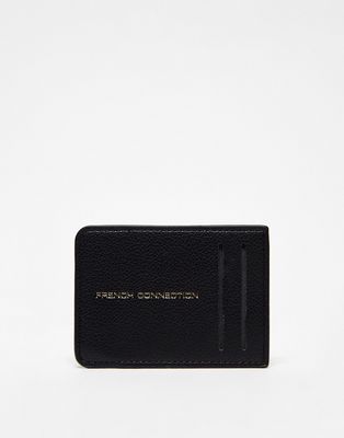 French Connection card holder in black