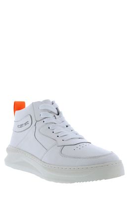 French Connection Chrisley Mid Top Sneaker in White