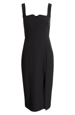 French Connection Echo Crepe Sheath Dress in Blackout