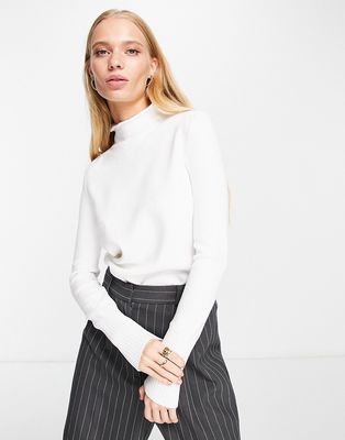French Connection high neck sweater in white