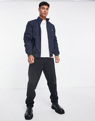French Connection lined harrington jacket in navy