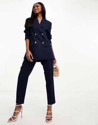 French Connection luxe tailored pants in navy - part of a set