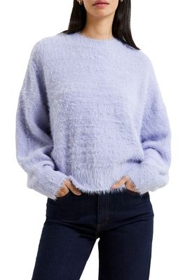 French Connection Meena Faux Fur Sweater in Cosmic Sky